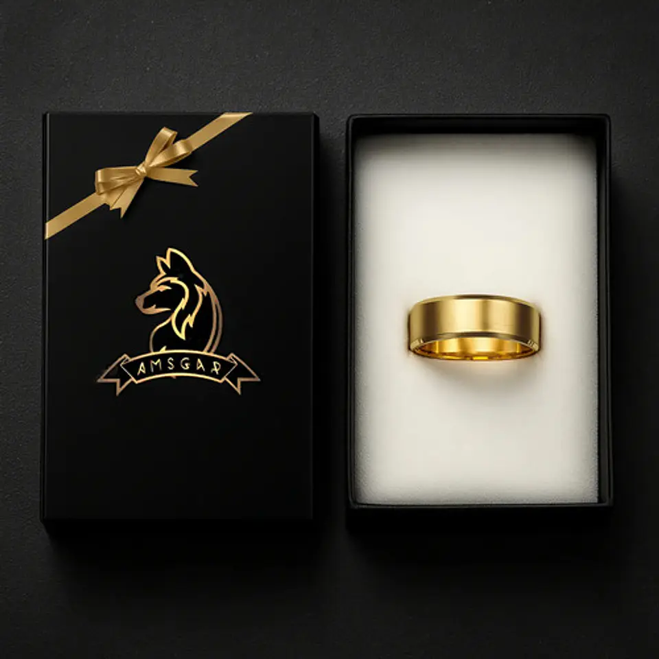 Anillo Argolla Titanio Negro Hombre Caballero Calidad Uno 13