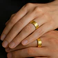 Anillo Argolla Titanio Negro Hombre Caballero Calidad Uno - Miniatura 18