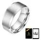 Anillo Argolla Titanio Negro Hombre Caballero Calidad Uno - Miniatura 21