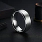 Anillo Argolla Titanio Negro Hombre Caballero Calidad Uno - Miniatura 24