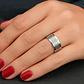 Anillo Argolla Titanio Negro Hombre Caballero Calidad Uno - Miniatura 26