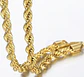 Cadena Soga 3mm Color Oro Acero 60 Cm Trenzada Hombre Mujer - Miniatura 4