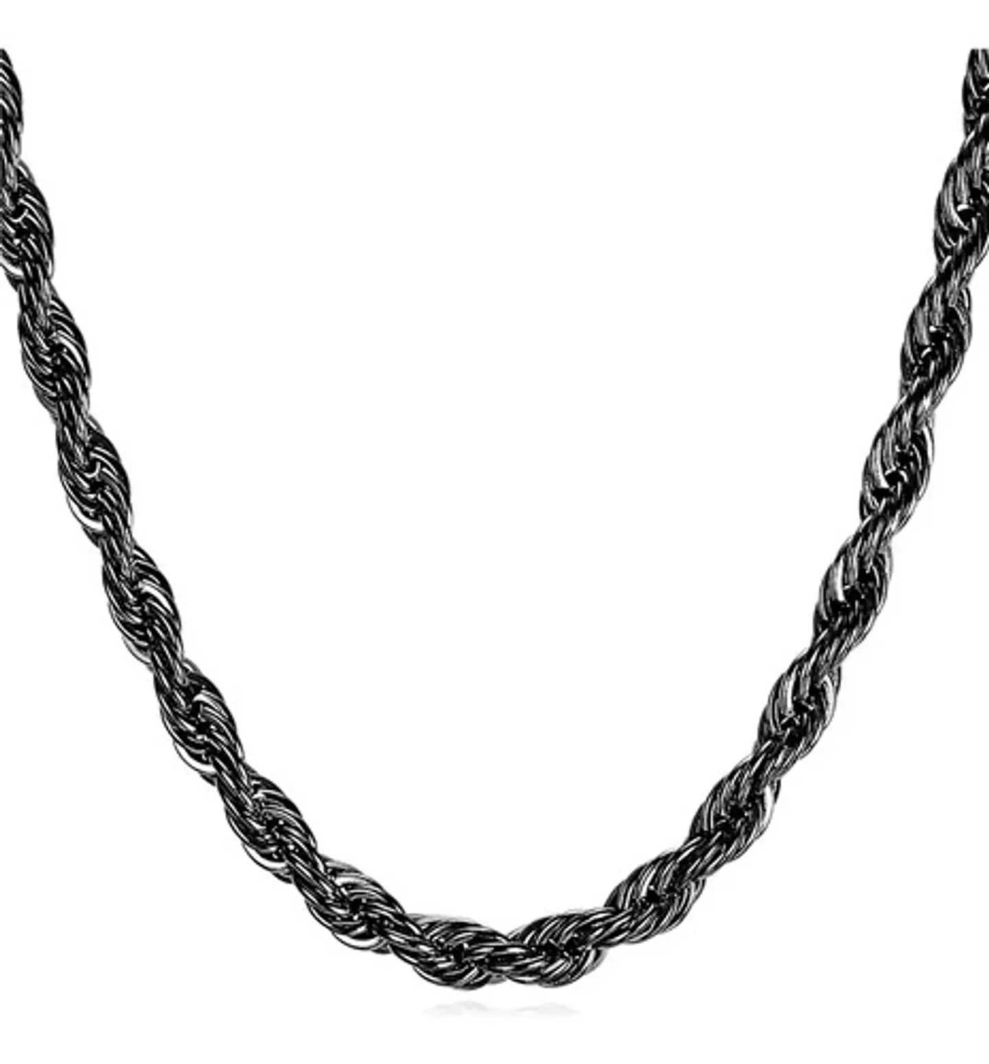 Cadena Soga 3mm Color Oro Acero 60 Cm Trenzada Hombre Mujer 11
