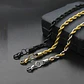 Cadena Soga 3mm Color Oro Acero 60 Cm Trenzada Hombre Mujer - Miniatura 15