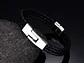 Pulsera Manilla Brazalete Trenzada Cuero Cierre Hombre Mujer - Miniatura 5