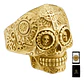 Anillo Skull Craneo Calavera Mexico Acero Inoxidable Hombre - Miniatura 1