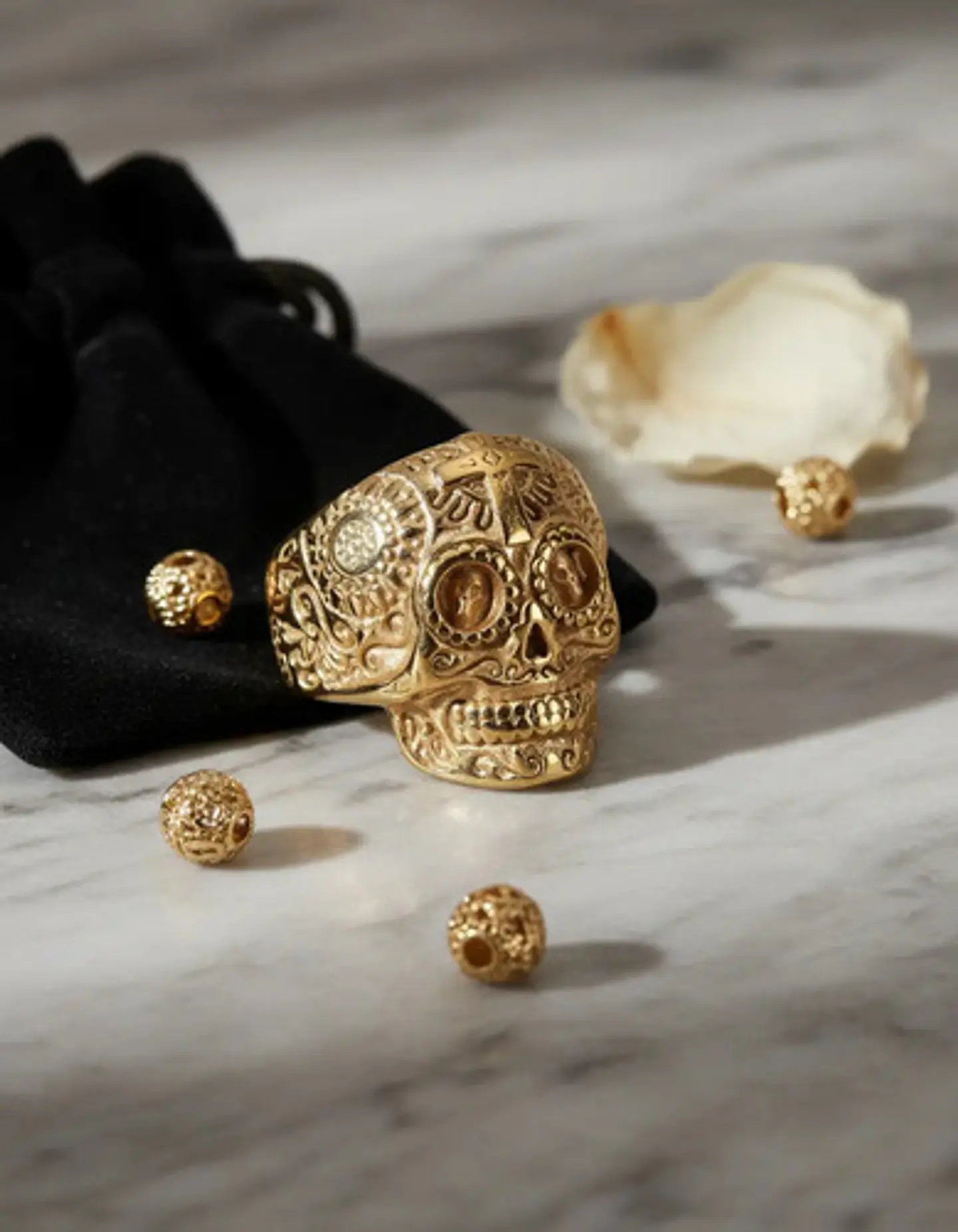 Anillo Skull Craneo Calavera Mexico Acero Inoxidable Hombre 2
