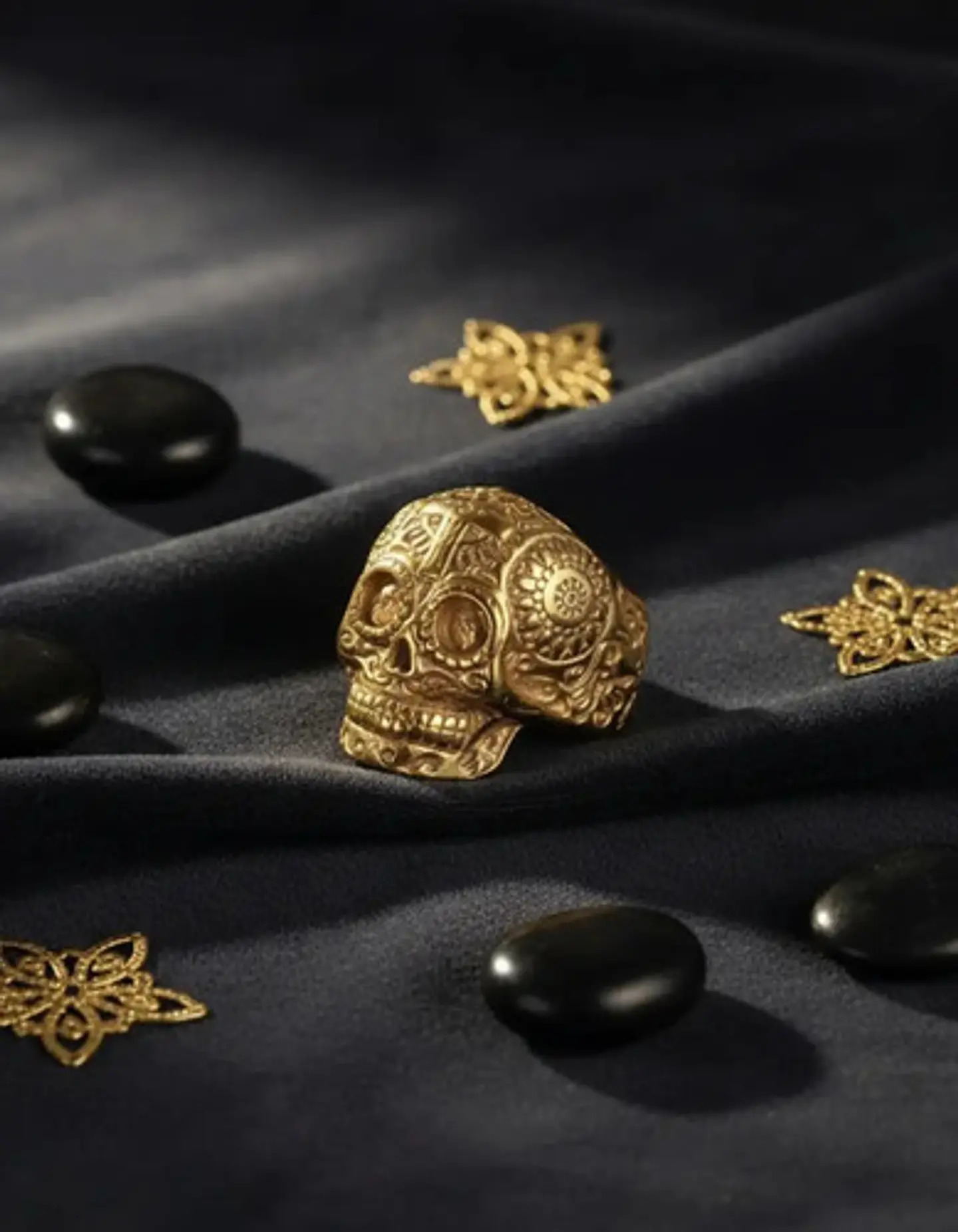 Anillo Skull Craneo Calavera Mexico Acero Inoxidable Hombre 5