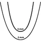 Cadena Serpiente 2 Mm Acero Inoxidable 60 Cm Hombre Y Mujer - Miniatura 19