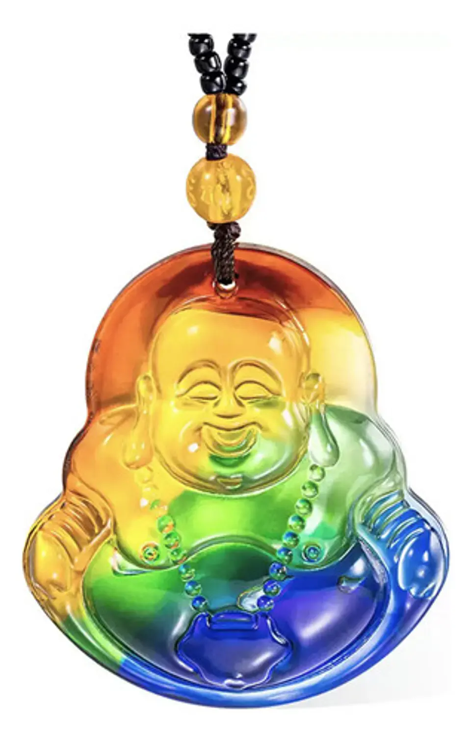 Collar Para Hombre Mujer Dije Buda Amuleto Feng Shui Suerte 1