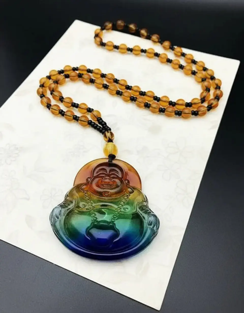 Collar Para Hombre Mujer Dije Buda Amuleto Feng Shui Suerte 7