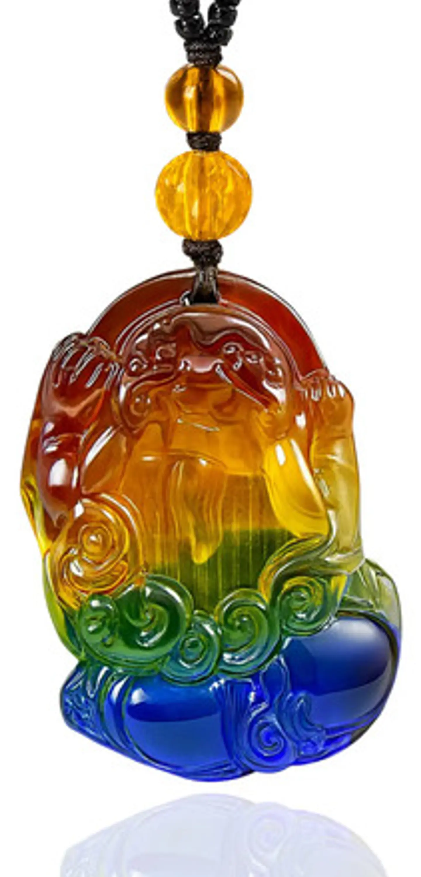 Collar Para Hombre Mujer Dije Buda Amuleto Feng Shui Suerte 17