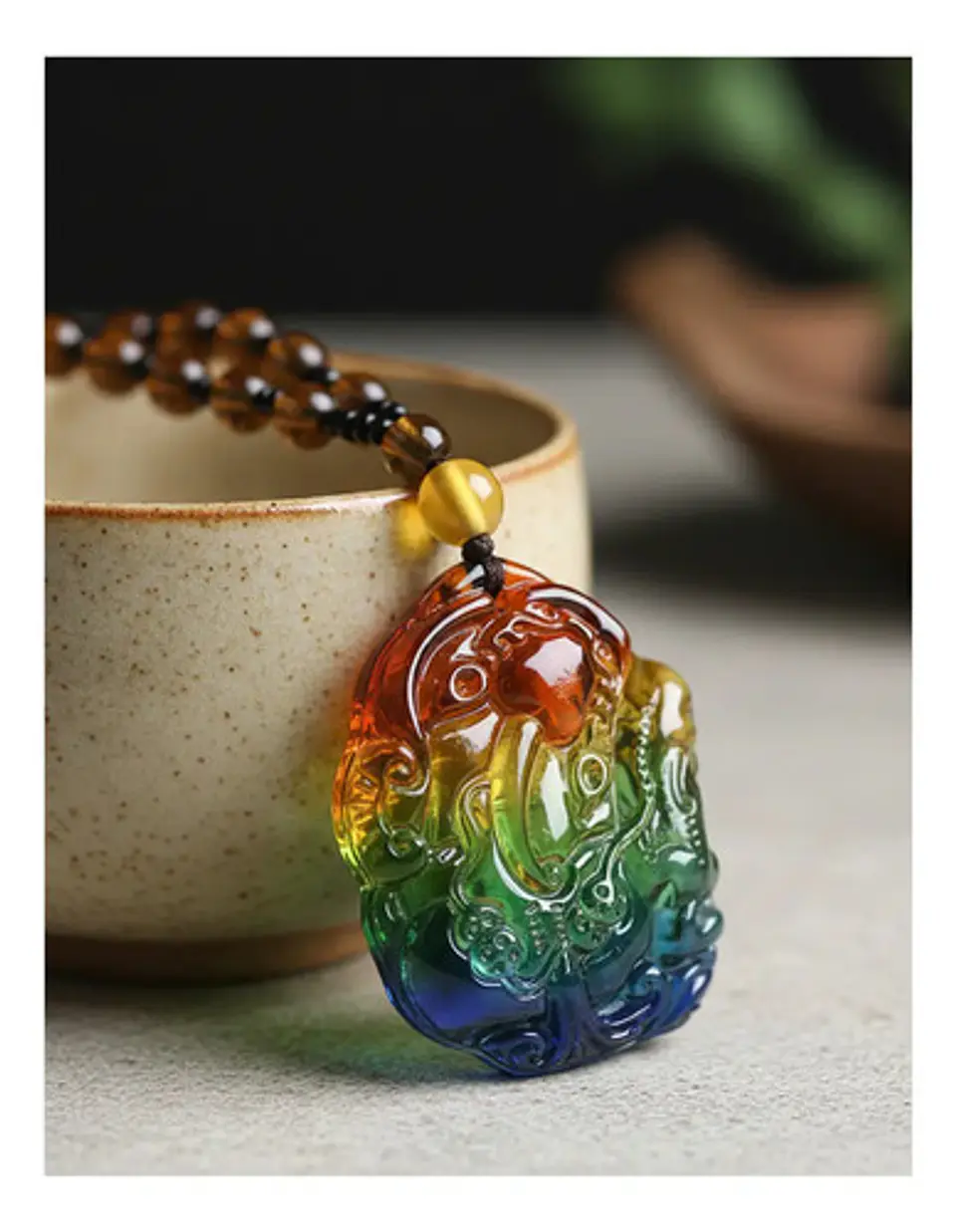Collar Para Hombre Mujer Dije Buda Amuleto Feng Shui Suerte 20