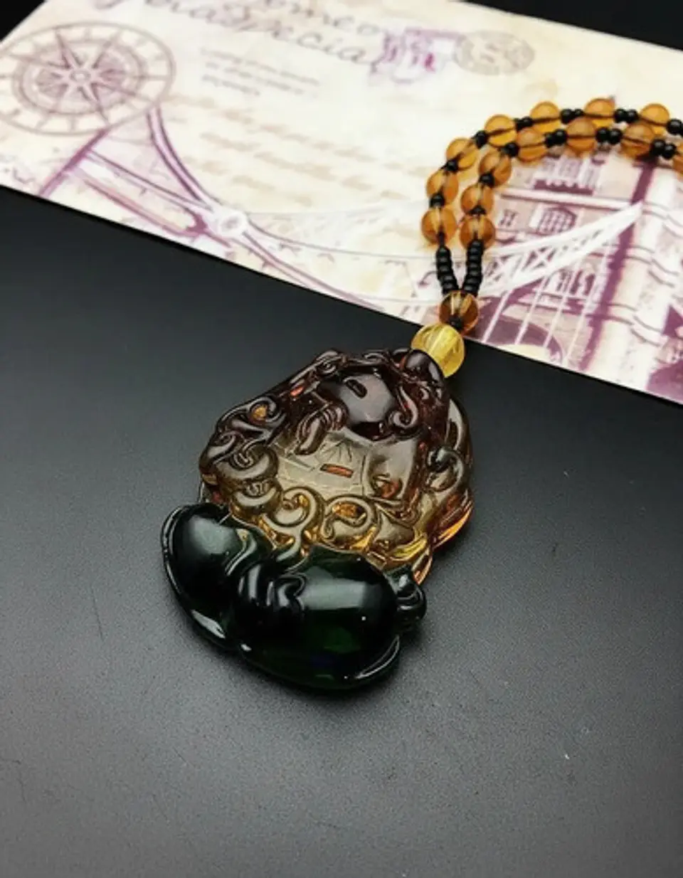 Collar Para Hombre Mujer Dije Buda Amuleto Feng Shui Suerte 24