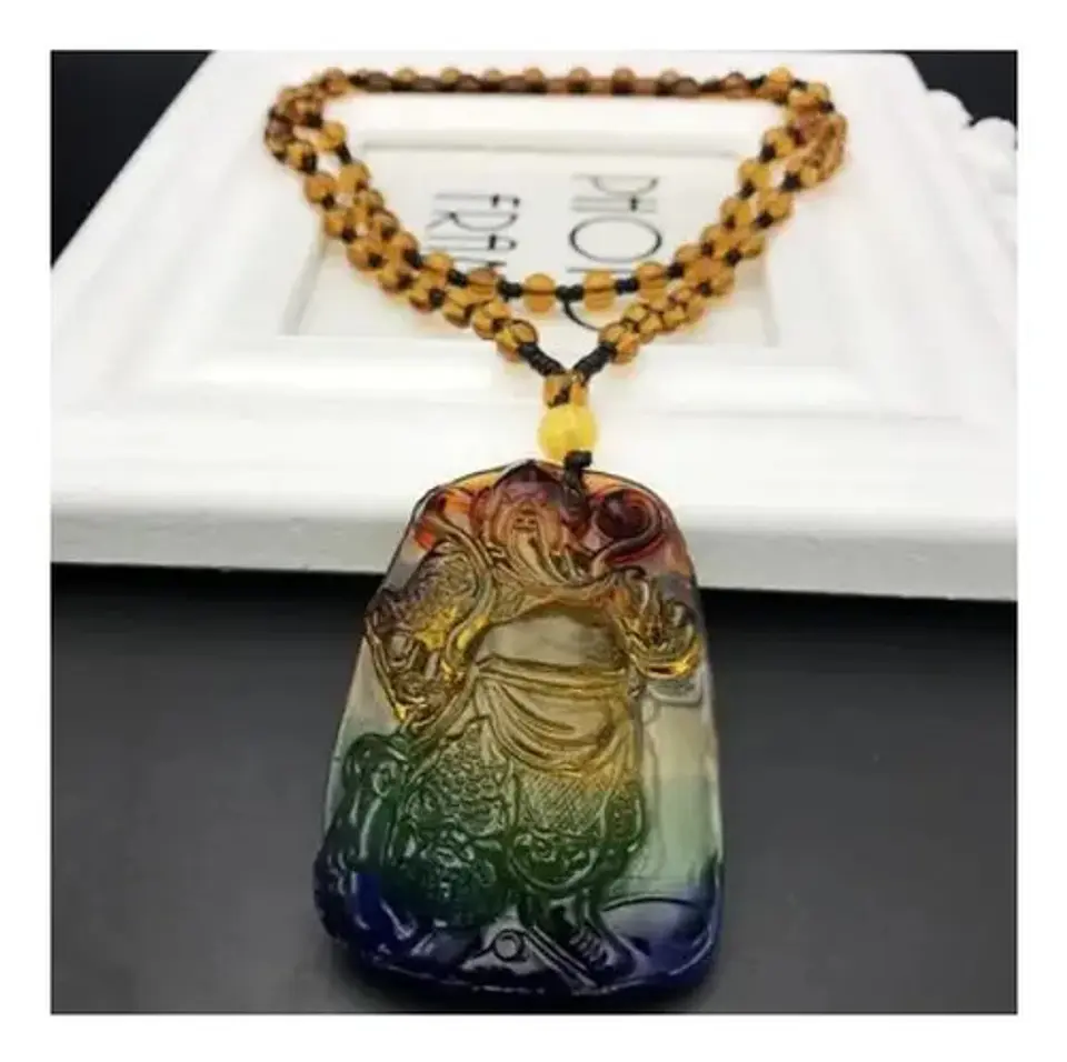 Collar Para Hombre Mujer Dije Buda Amuleto Feng Shui Suerte 35