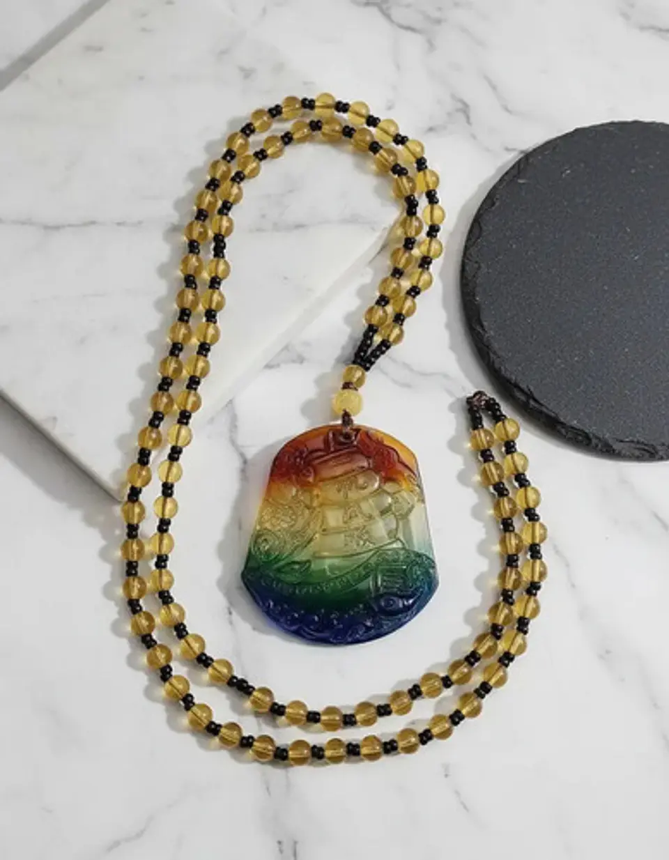 Collar Para Hombre Mujer Dije Buda Amuleto Feng Shui Suerte 37