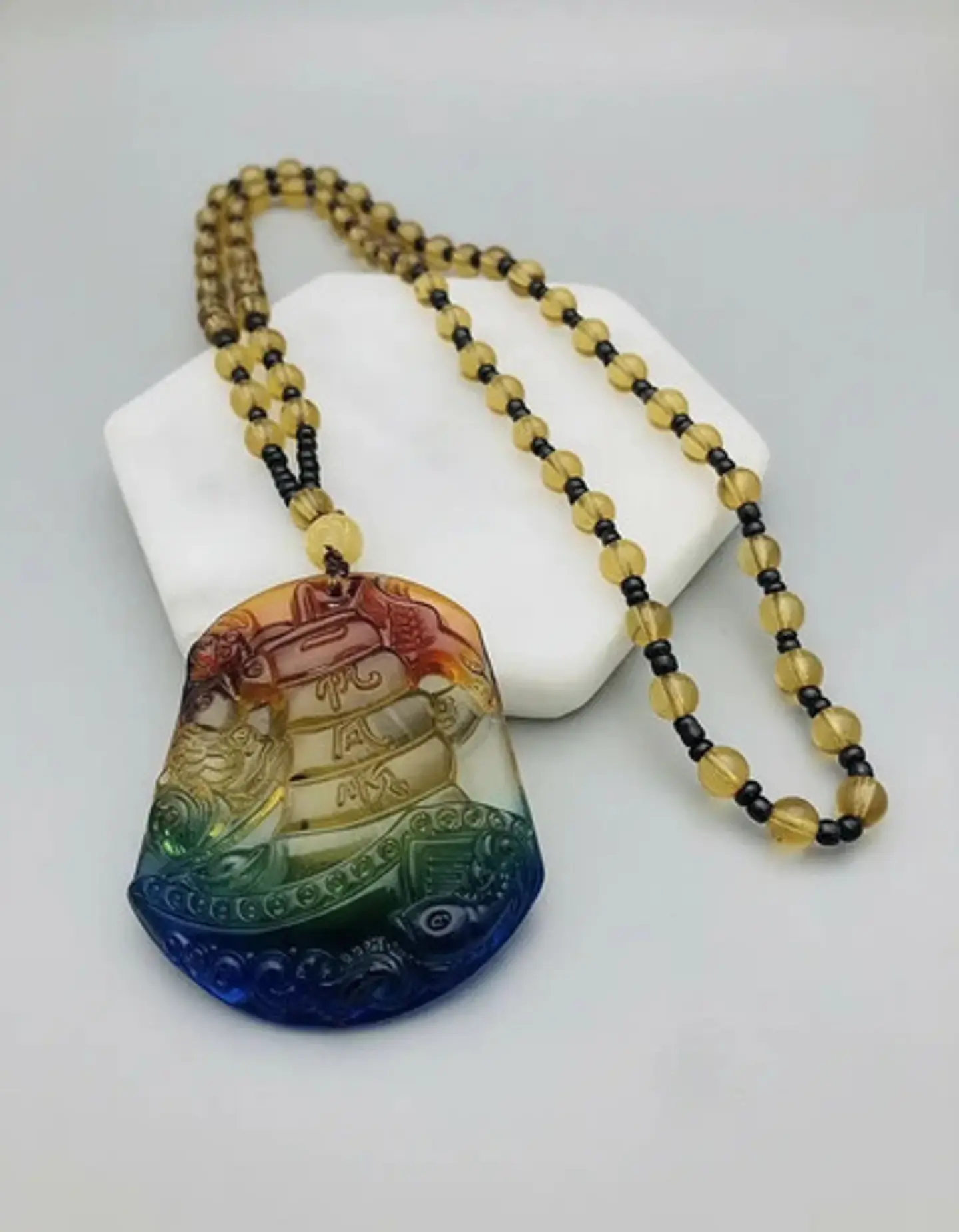 Collar Para Hombre Mujer Dije Buda Amuleto Feng Shui Suerte 39