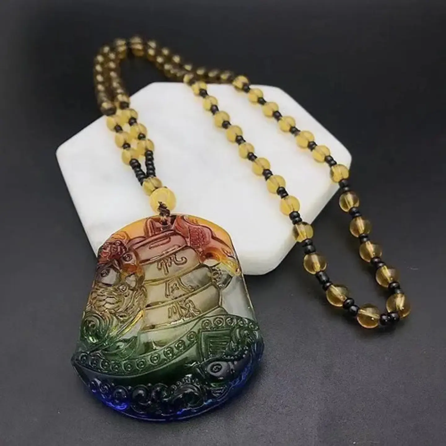 Collar Para Hombre Mujer Dije Buda Amuleto Feng Shui Suerte 41