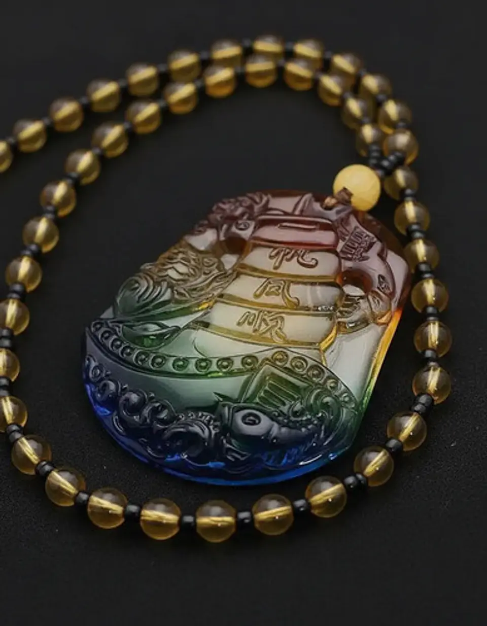 Collar Para Hombre Mujer Dije Buda Amuleto Feng Shui Suerte 42