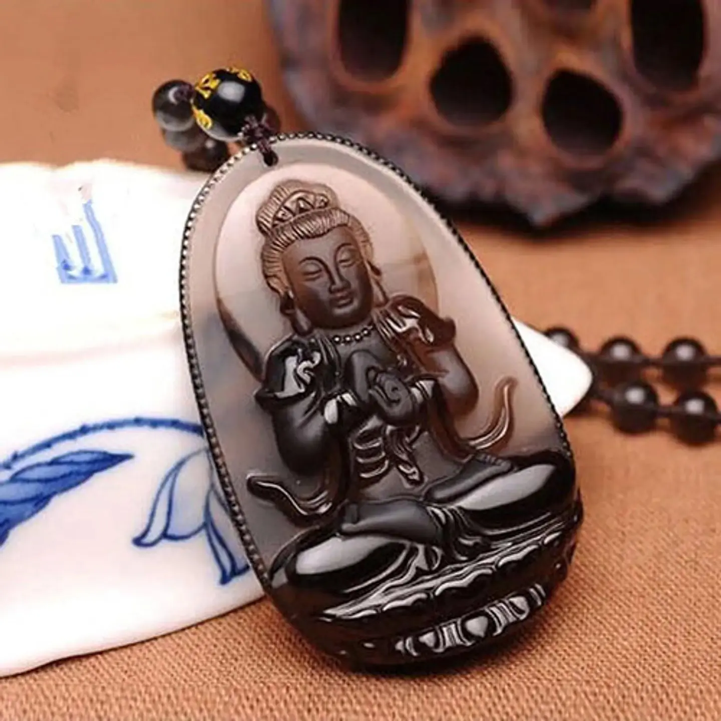 Collar Para Hombre Mujer Dije Buda Amuleto Feng Shui Suerte 48