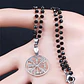 Collar Color Plata Dije Brujula Vikingo Vegvisir Para Mujer - Miniatura 2