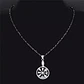 Collar Color Plata Dije Brujula Vikingo Vegvisir Para Mujer - Miniatura 6