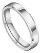 Anillo Argolla Color Negro 6mm Acero Inoxidable Hombre Mujer - Miniatura 1