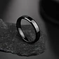 Anillo Argolla Color Negro 6mm Acero Inoxidable Hombre Mujer - Miniatura 7