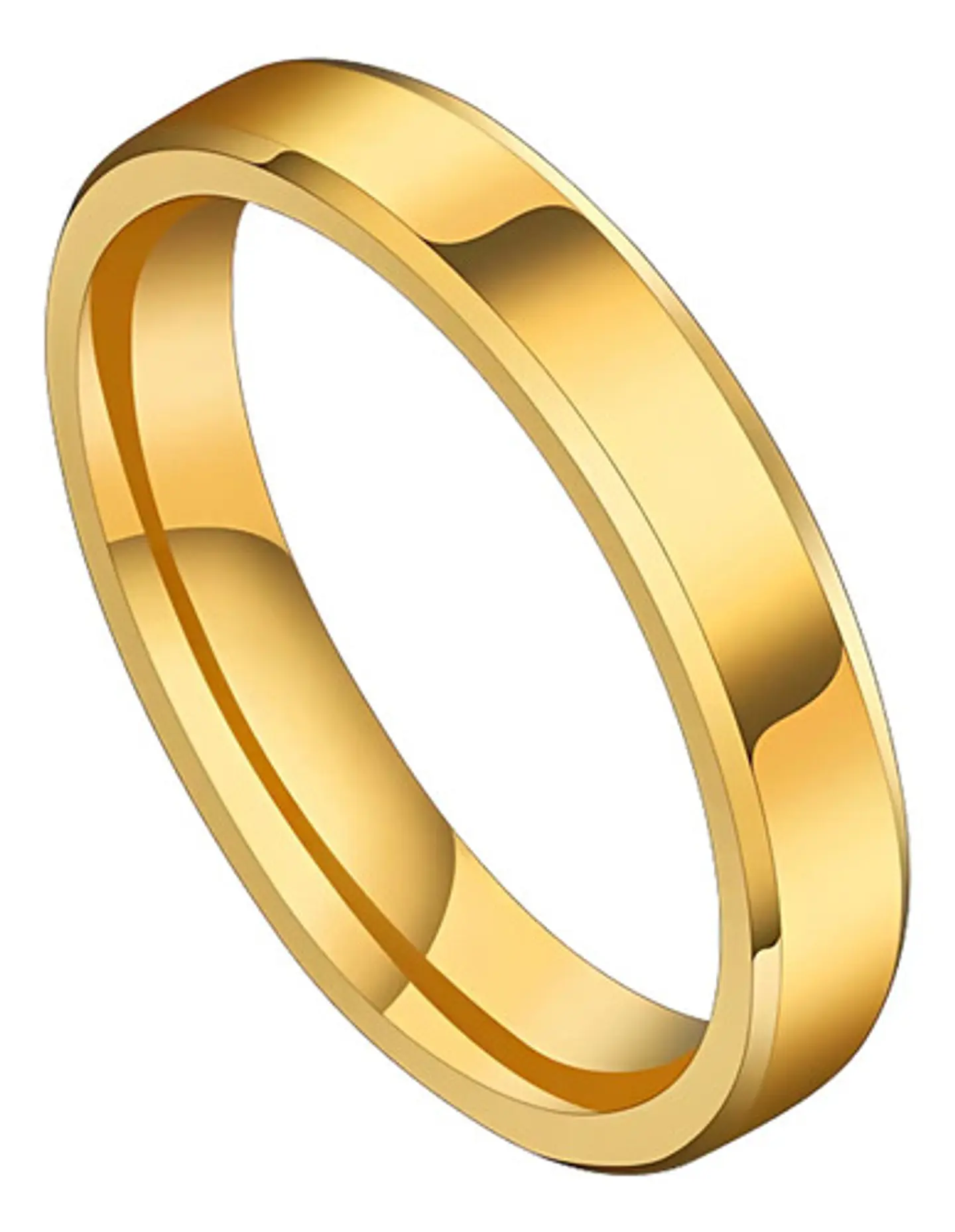 Anillo Argolla Color Negro 6mm Acero Inoxidable Hombre Mujer 10