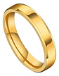 Anillo Argolla Color Negro 6mm Acero Inoxidable Hombre Mujer - Miniatura 10