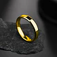 Anillo Argolla Color Negro 6mm Acero Inoxidable Hombre Mujer - Miniatura 11