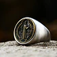 Anillo San Benito Color Plata Acero Inoxidable Hombre Mujer - Miniatura 4