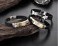 Pulsera Brazalete Color Oro Placa Cruz De Acero Para Hombre - Miniatura 9