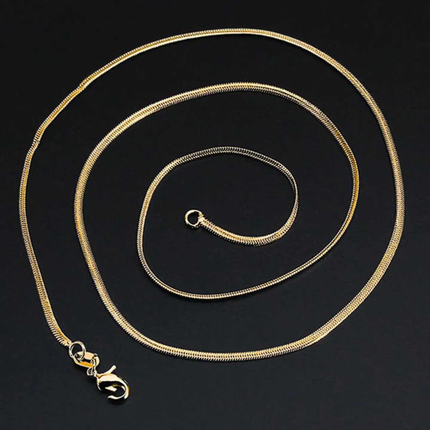 Cadena Serpiente 2 Mm Acero Inoxidable 45 Cm Hombre Y Mujer 4