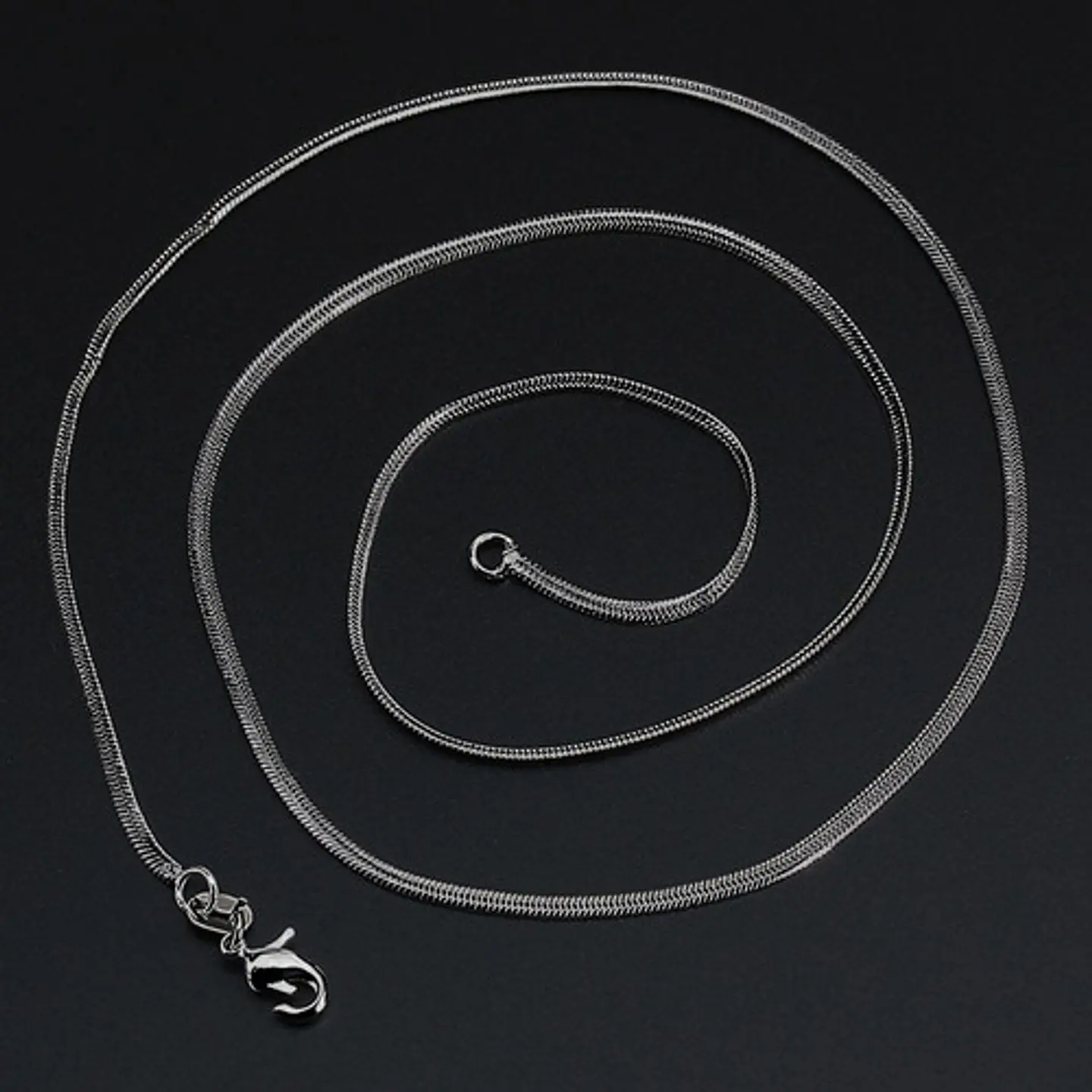 Cadena Serpiente 2 Mm Acero Inoxidable 45 Cm Hombre Y Mujer 22