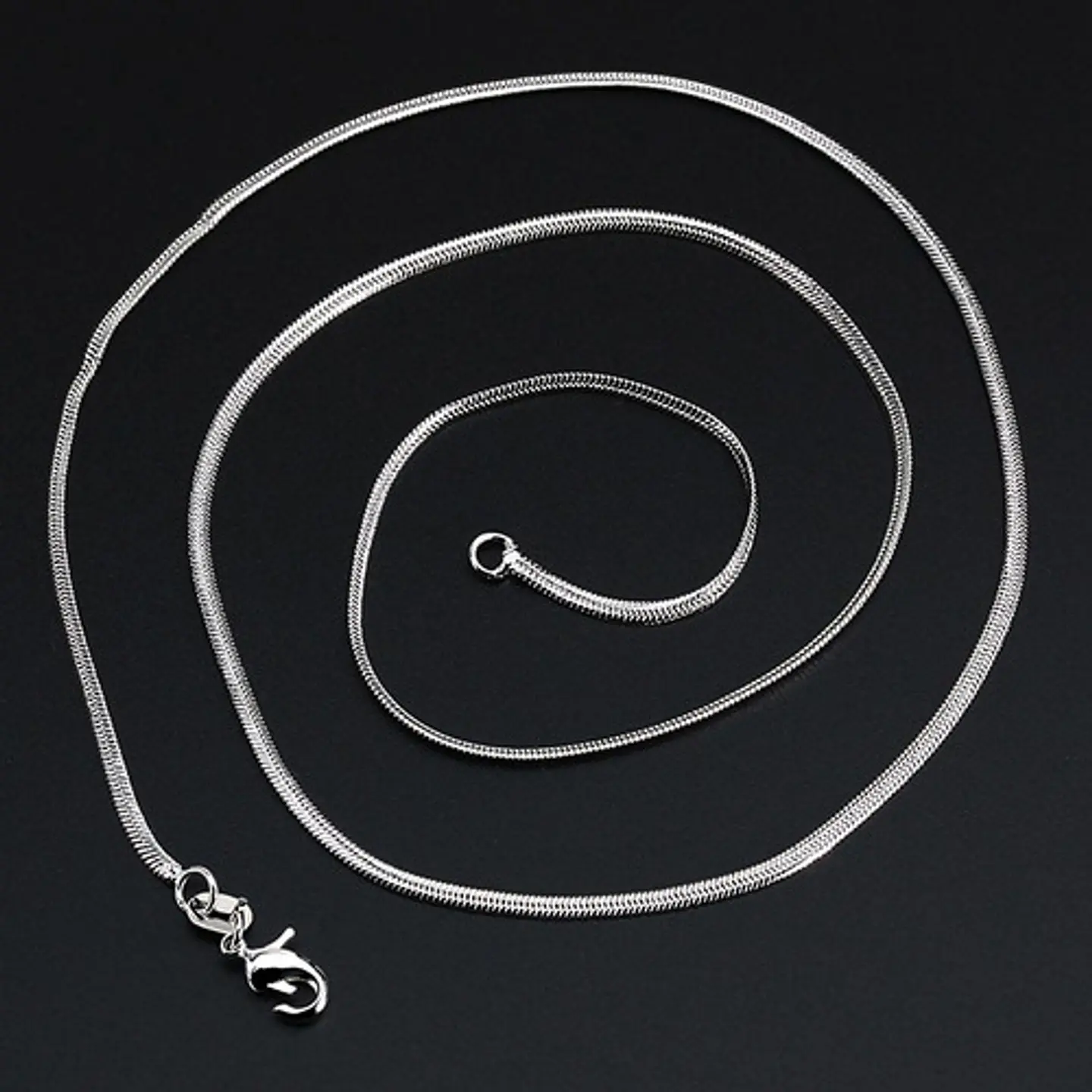 Cadena Serpiente 2 Mm Acero Inoxidable 45 Cm Hombre Y Mujer 29