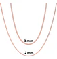 Cadena Serpiente 2 Mm Acero Inoxidable 45 Cm Hombre Y Mujer - Miniatura 33