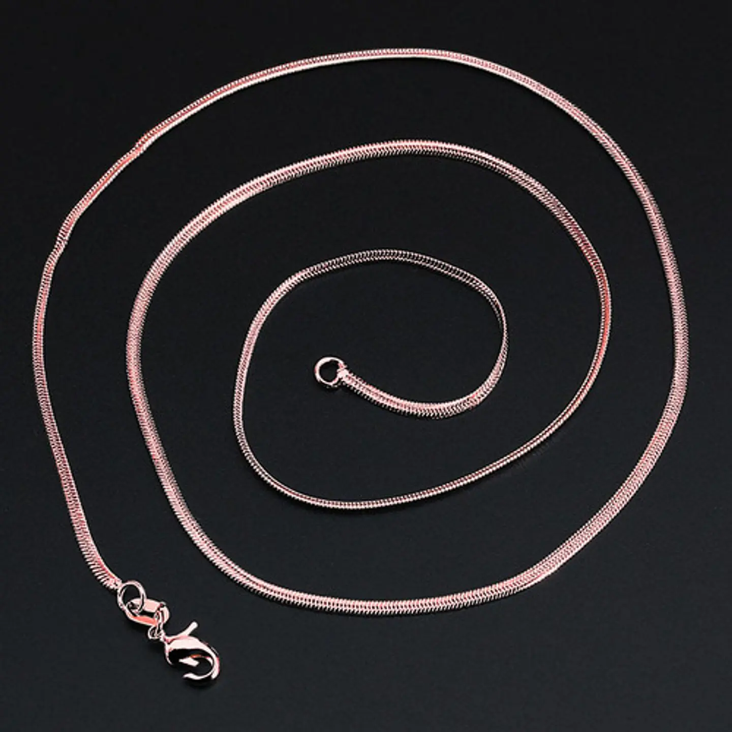 Cadena Serpiente 2 Mm Acero Inoxidable 45 Cm Hombre Y Mujer 36