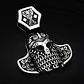 Collar Amuleto Casco Vikingo Nordic Acero Color Plata Hombre - Miniatura 5