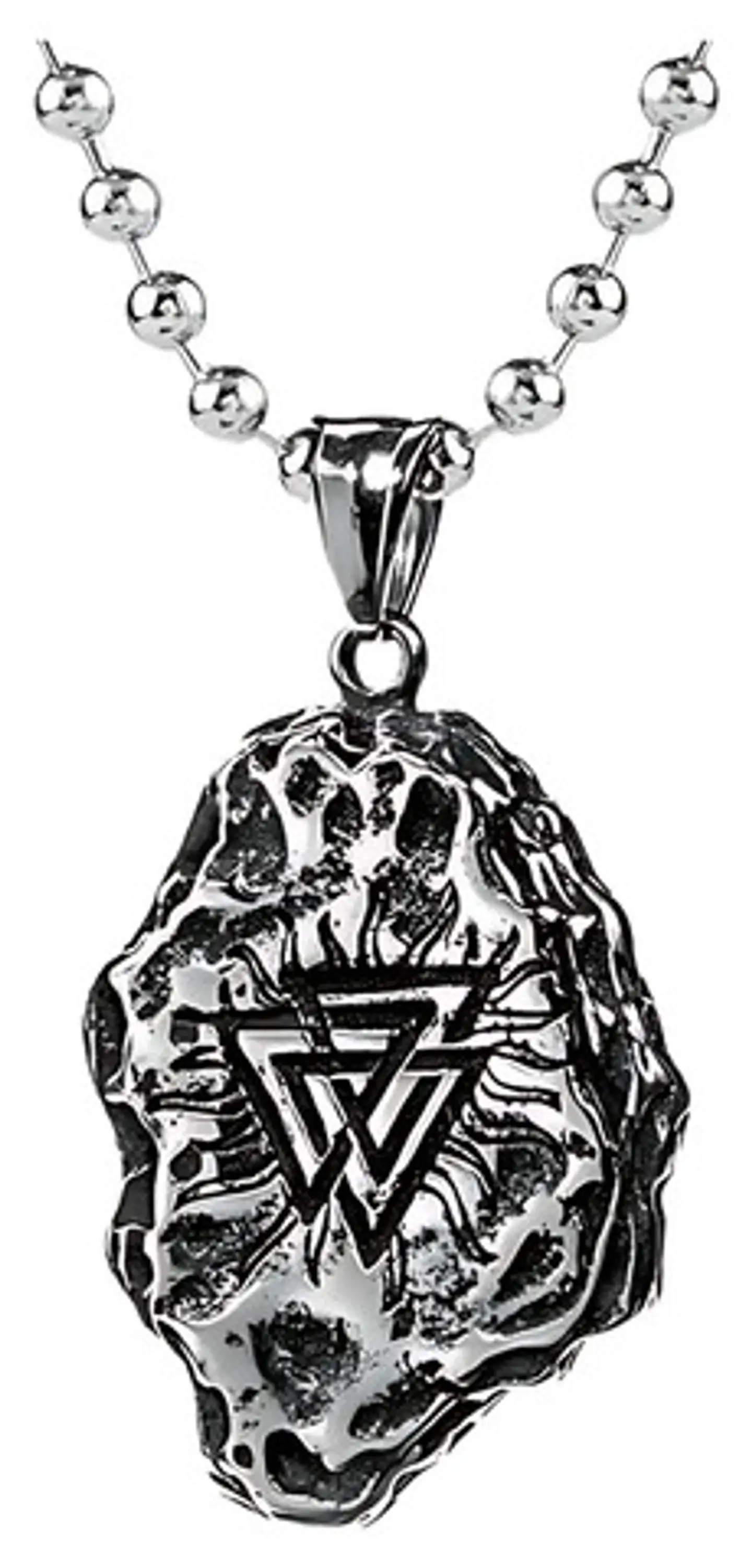 Collar Vikingo Brújula Valknut Acero Inoxidable Hombre  1