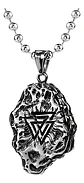 Collar Vikingo Brújula Valknut Acero Inoxidable Hombre  - Miniatura 1