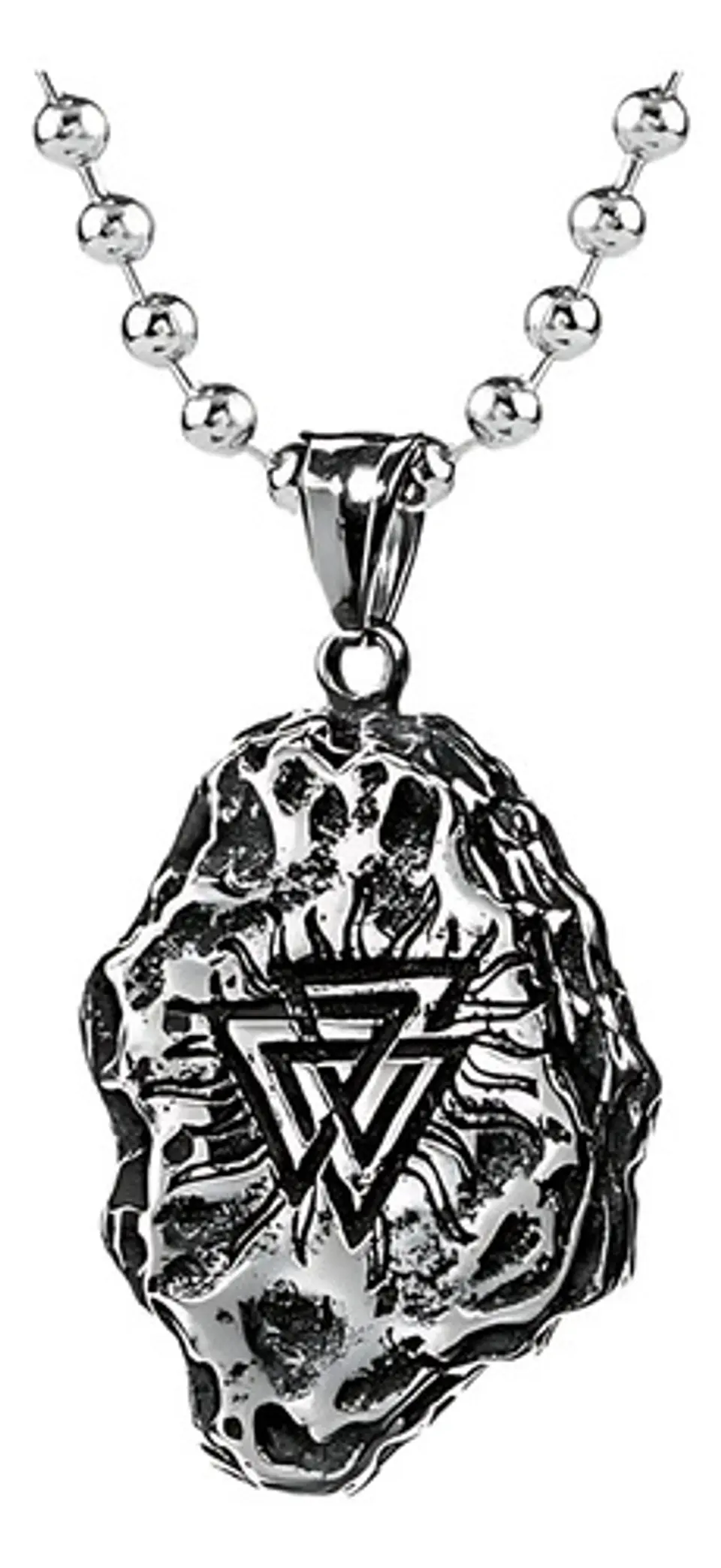 Collar Vikingo Brújula Valknut Acero Inoxidable Hombre  1