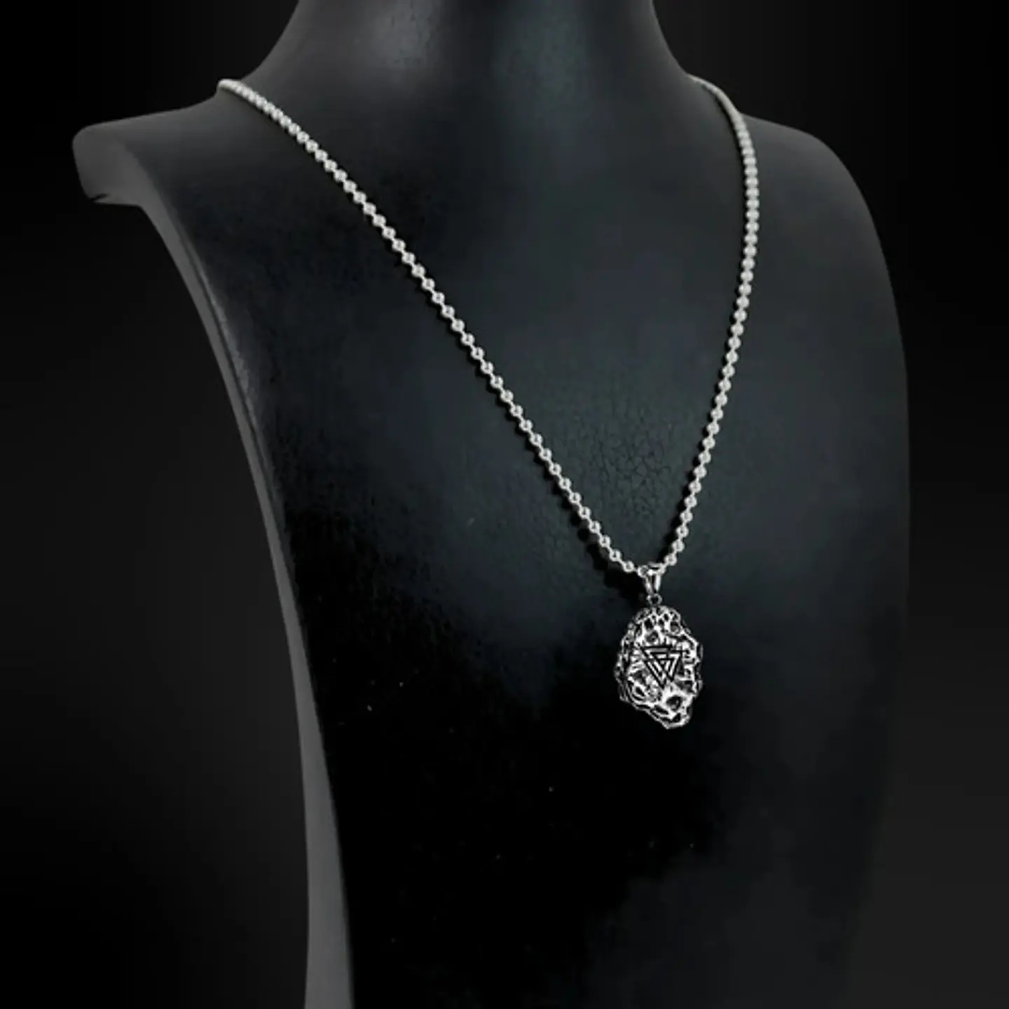 Collar Vikingo Brújula Valknut Acero Inoxidable Hombre  3