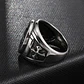 Anillo Sello San Benito Plateado Acero Inoxidable Hombre - Miniatura 5