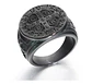 Anillo Sello San Benito Plateado Acero Inoxidable Hombre - Miniatura 21