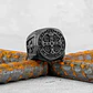 Anillo Sello San Benito Plateado Acero Inoxidable Hombre - Miniatura 24