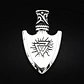 Collar Vikingo Acero Inoxidable Color Plata Flecha Hombre Plateado - Miniatura 6