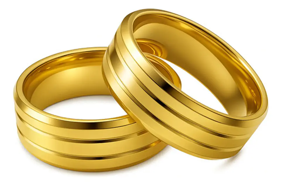 Anillo Color Oro Para Hombre Mujer Argolla Acero Inoxidable 3
