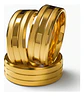 Anillo Color Oro Para Hombre Mujer Argolla Acero Inoxidable - Miniatura 4