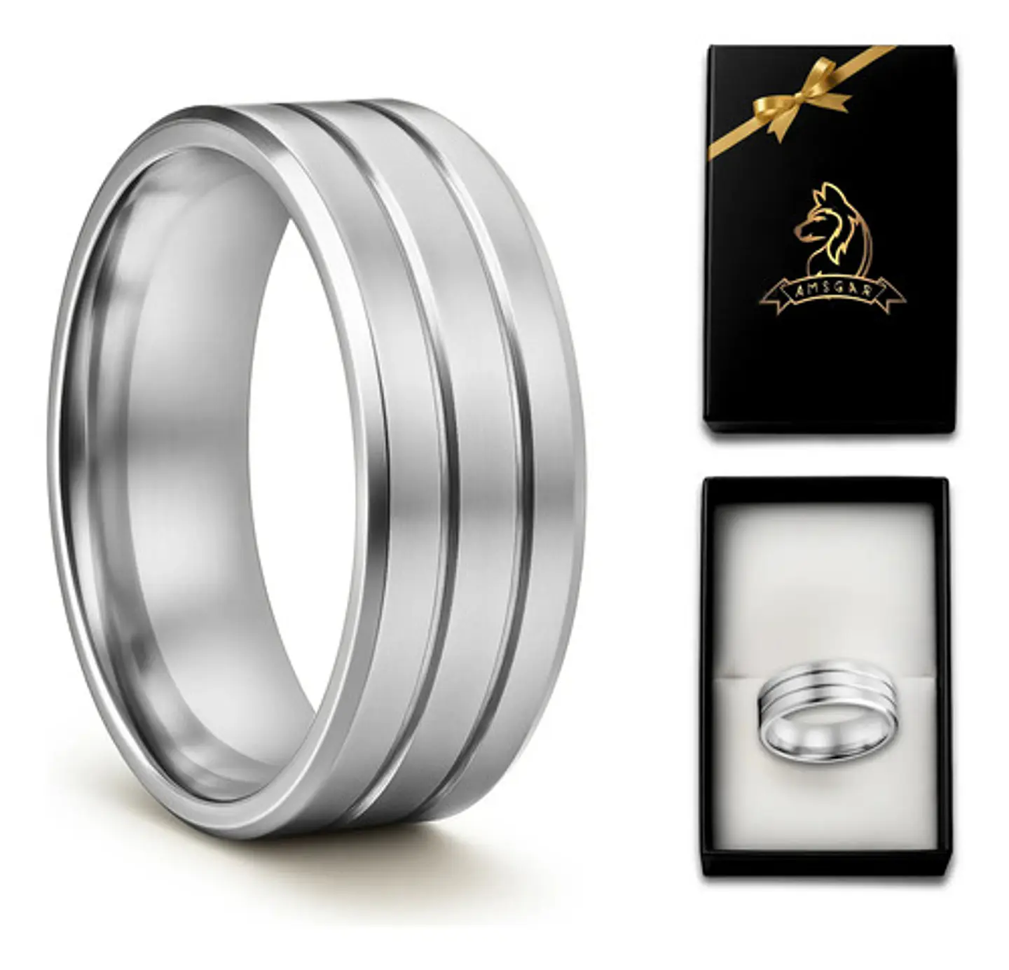 Anillo Color Oro Para Hombre Mujer Argolla Acero Inoxidable 9